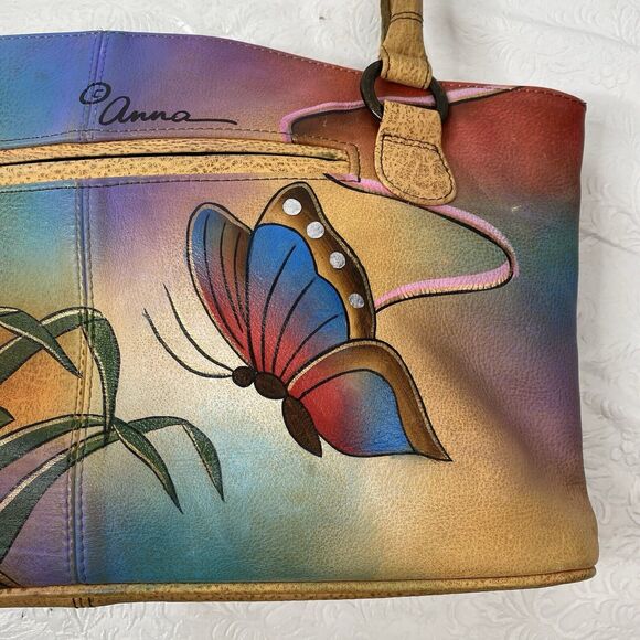 Anuschka Hand Painted Leather Shoulder Bag - Picture 13 of 16